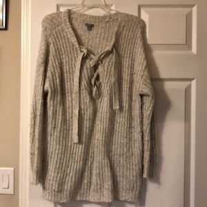 Aerie lace up sweater!